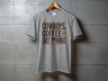 Cowboys, Coffee & Early Mornings - cozy western coffee tee, heavyweight cotton, Texas Dust & Denim western apparel
