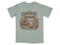 T-shirt with "Country Roads Forever" design featuring a truck, hat, and boots.