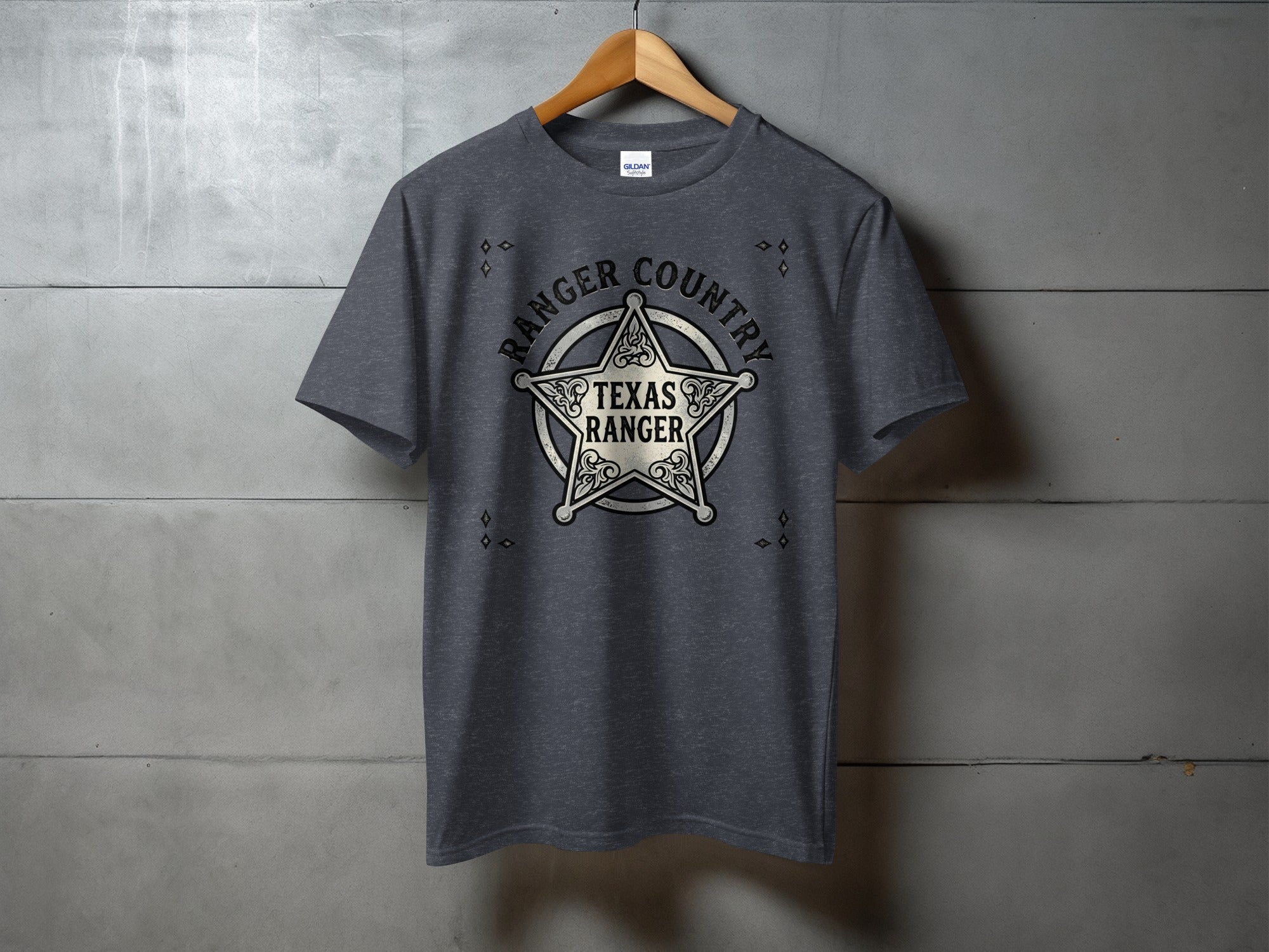 Heritage Ranger Country - vintage western tee, heavyweight cotton, Texas Dust & Denim western apparel