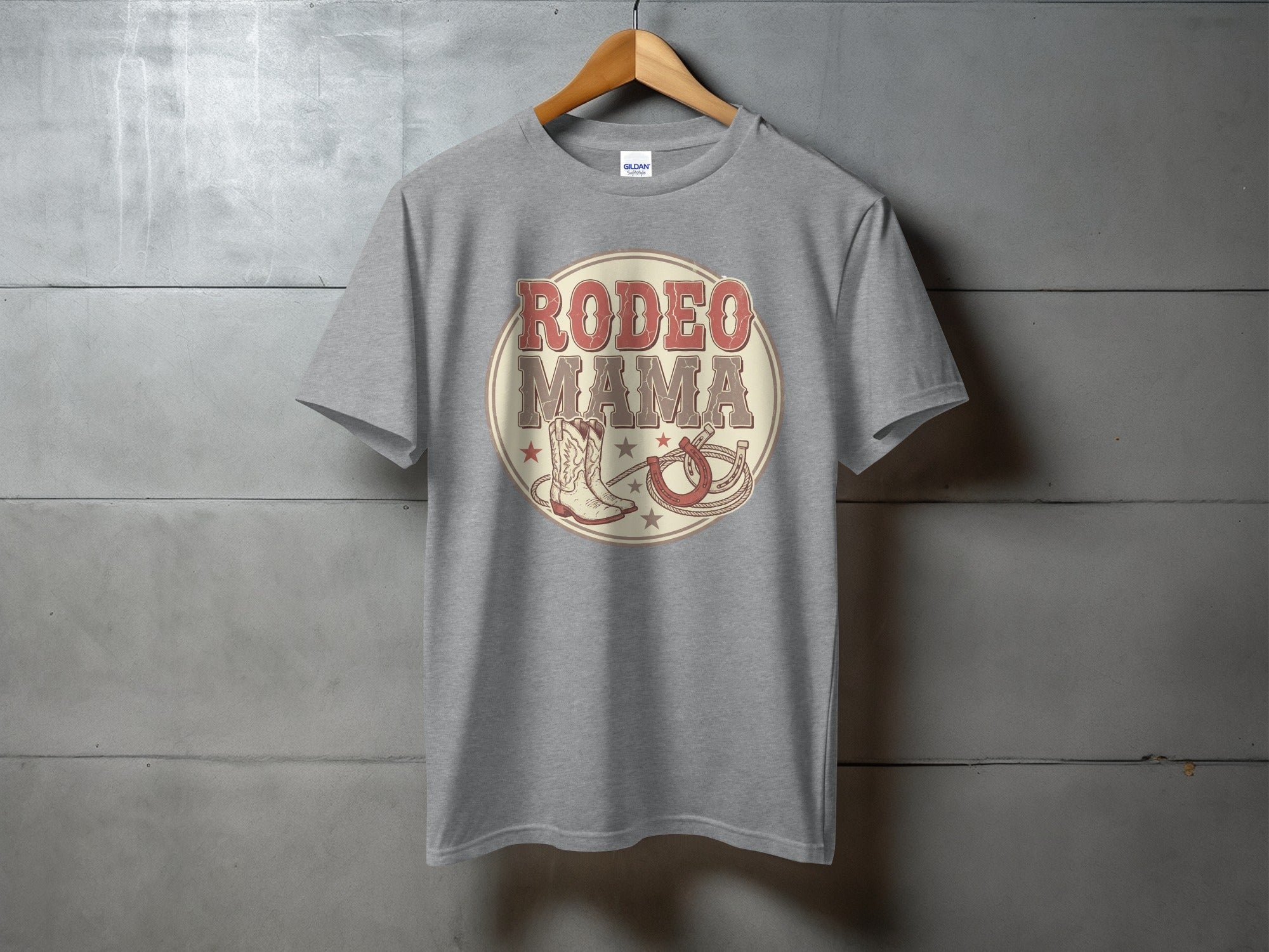 Rodeo Mama Spirit - western mom tee, heavyweight cotton, Texas Dust & Denim western apparel