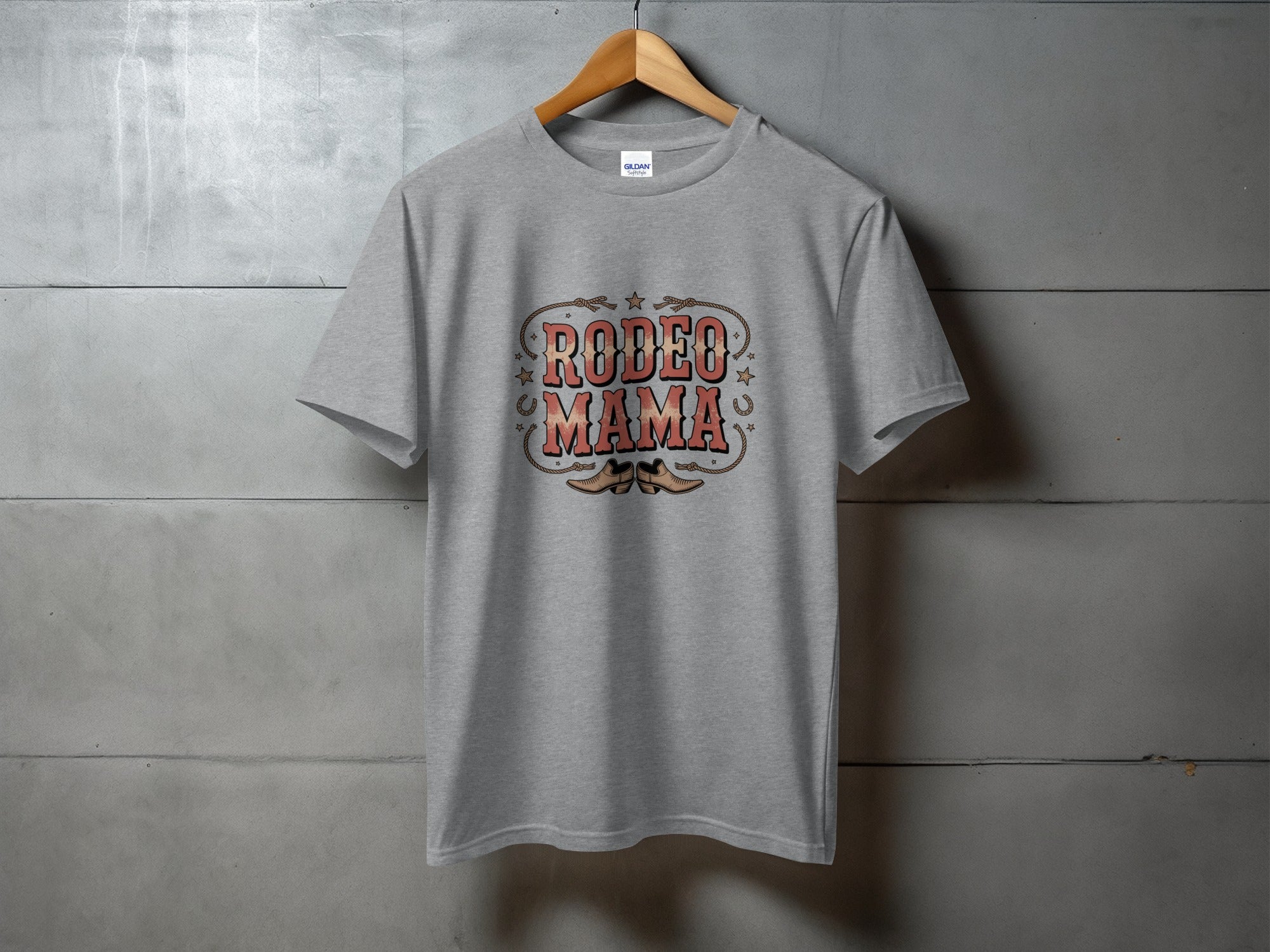 Heritage Rodeo Mama - western mom tee, heavyweight cotton, Texas Dust & Denim western apparel