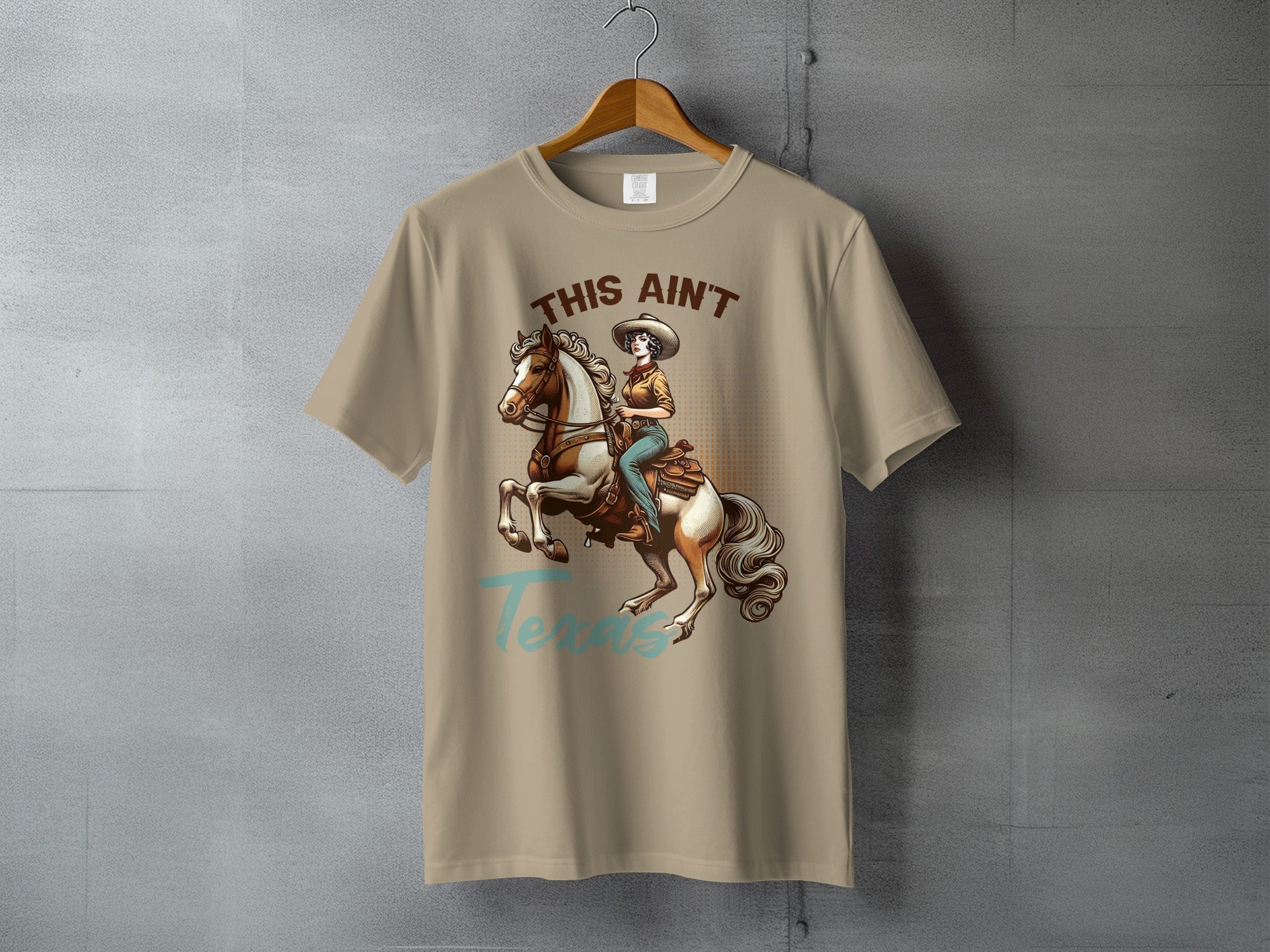 This Ain't Texas Maverick - vintage western tee, heavyweight cotton, Texas Dust & Denim western apparel