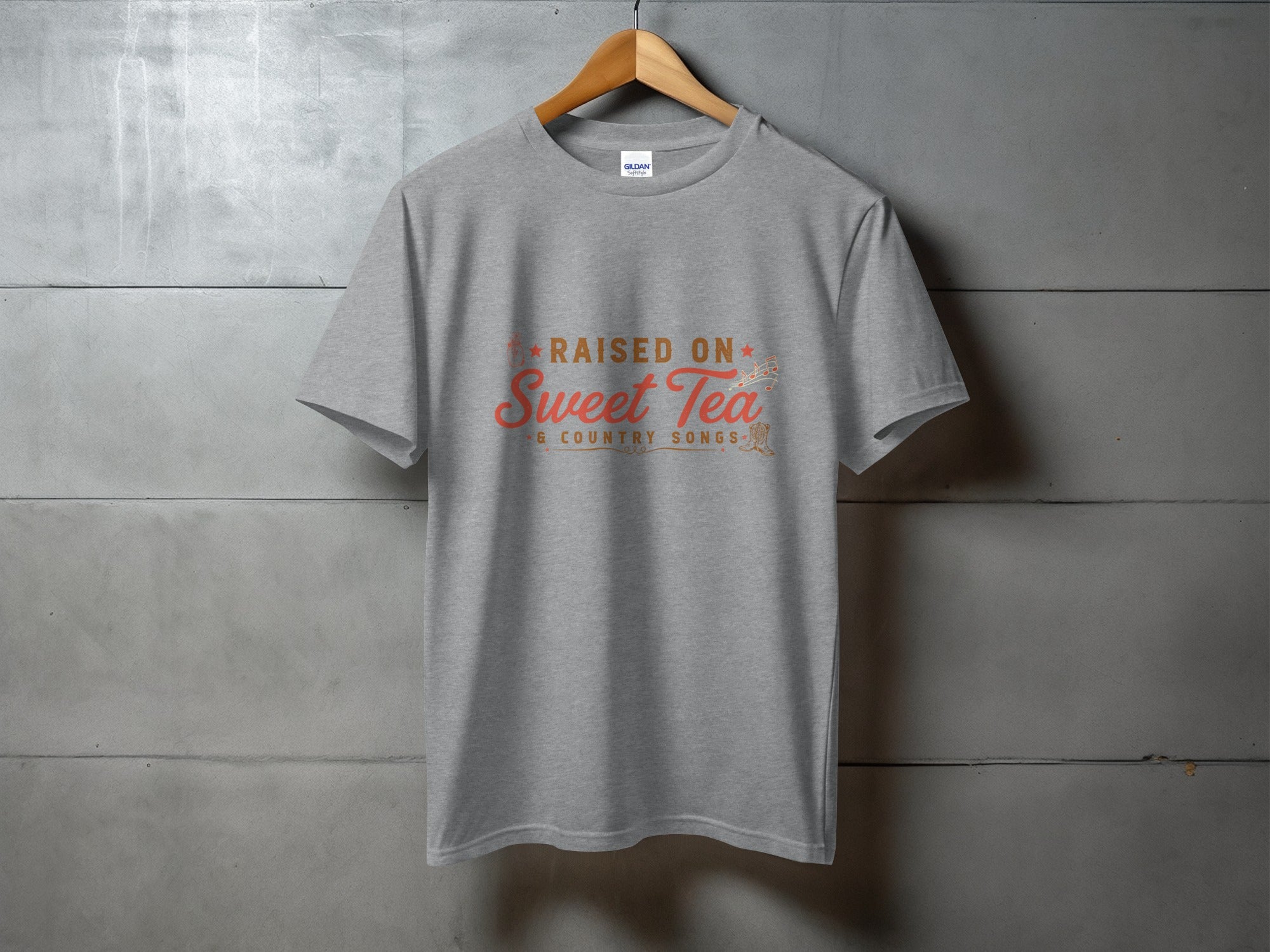 Sweet Tea & Country Songs Heritage - country music tee, heavyweight cotton, Texas Dust & Denim western apparel