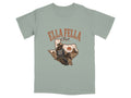 T-shirt with Texas outline, cowboy on horseback, and text "Ella Fella Club".