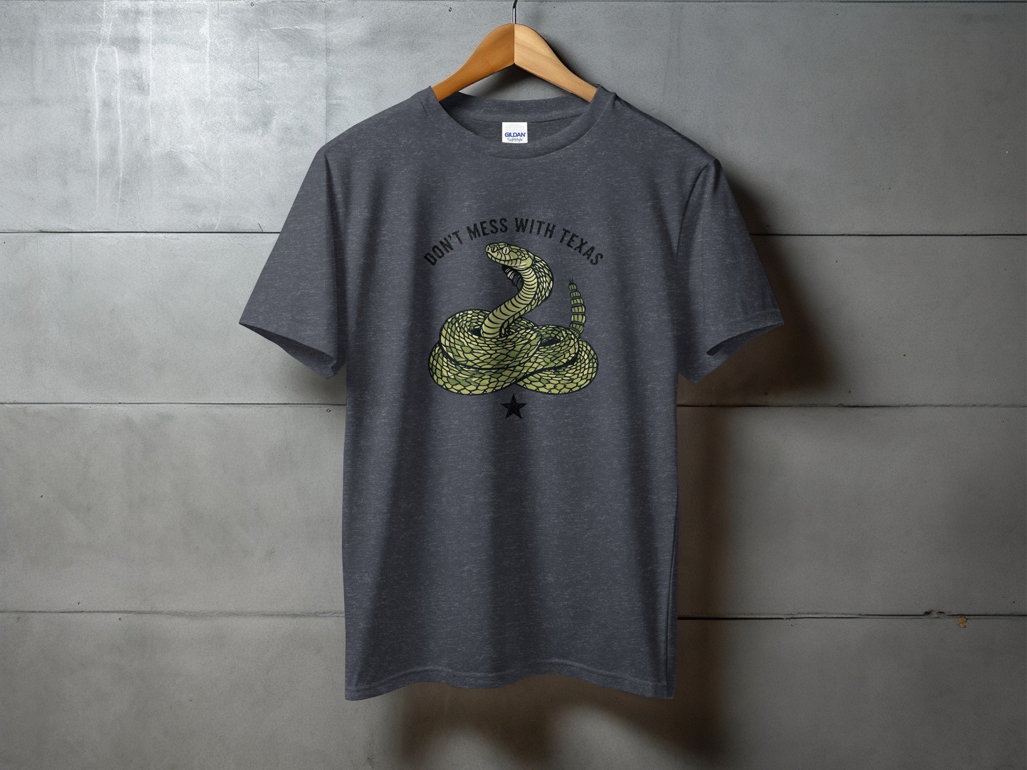 Defiant Lone Star Serpent - statement cowgirl tee, heavyweight cotton, Texas Dust & Denim western apparel