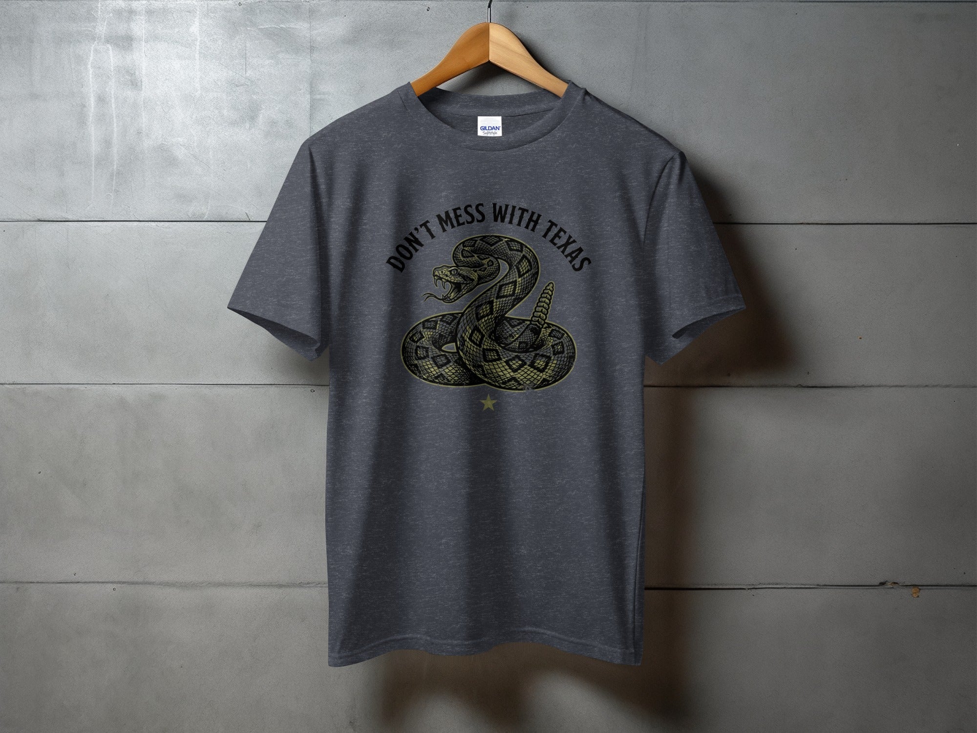 Texas Pride Serpent Graphic - vintage western tee, heavyweight cotton, Texas Dust & Denim western apparel