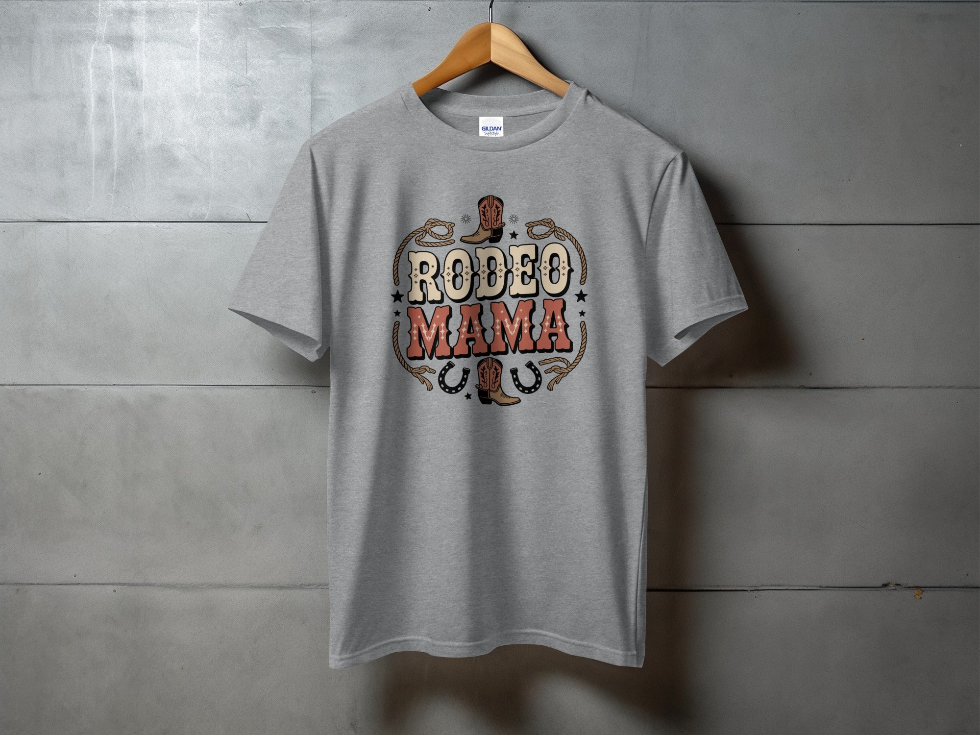 Rodeo Mama Western Spirit - western mom tee, heavyweight cotton, Texas Dust & Denim western apparel