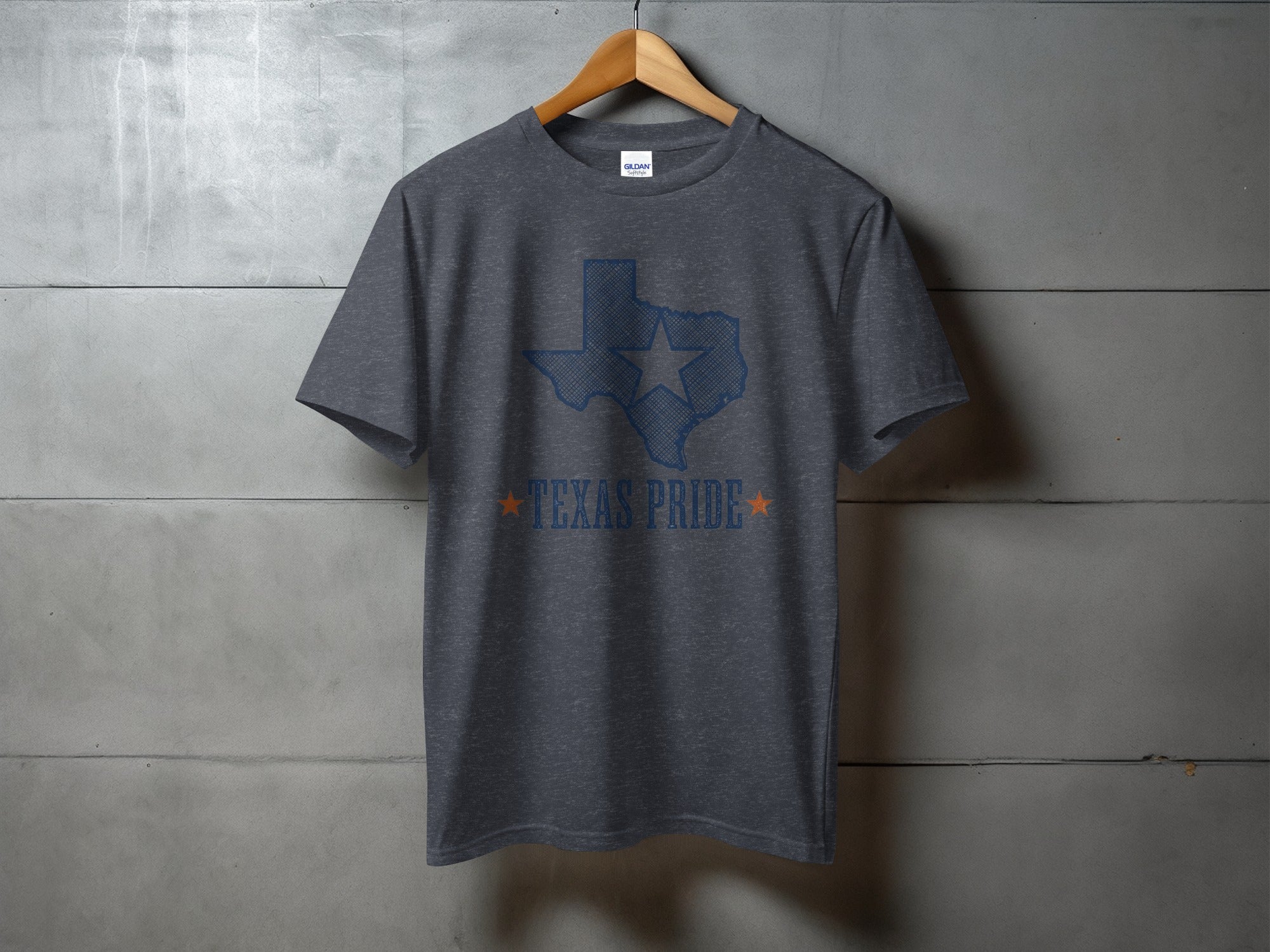 Heritage Texas Pride - vintage western tee, heavyweight cotton, Texas Dust & Denim western apparel